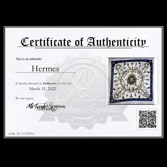 HERMES Silk Keys Les Cles Scarf 90 - Picture 8 of 10